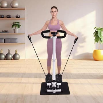 Fitness Stepper met Weerstandsbanden – LCD Swing Stepper, Verzenden, Nieuw