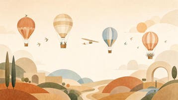 Luchtballonnen fotobehang – behang kinderkamer op maat, Verzenden, Fotobehang