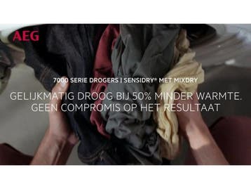 AEG TR78A32B - Warmtepomp Droogkast - 8 kg - SensiDry® -, Verzenden, Zo goed als nieuw