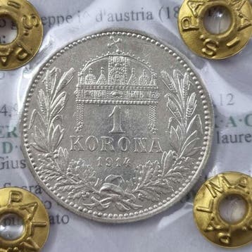 Oostenrijk, Hongarije. Franz Joseph I. 1 Corona 1914 (Zonder