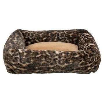 Hondenmand Trixie Leo Hoekig Panterprint Bruin – Luxe Plu., Dieren en Toebehoren, Verzenden, Nieuw