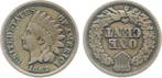 1 Cent 1862, Usa, ss/vz, Indianer Kopf Messing, Postzegels en Munten, Munten | Amerika, Verzenden