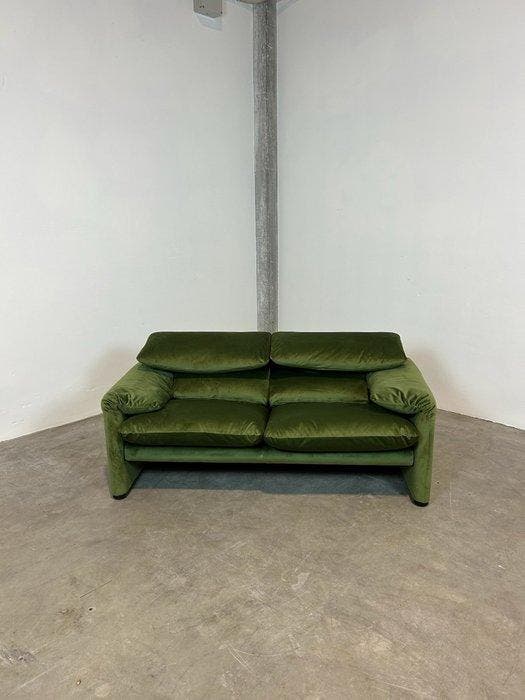 Cassina - Vico Magistretti - Sofa - Maralunga - Fluweel -, Antiek en Kunst, Kunst | Designobjecten