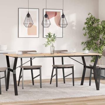 vidaXL Eettafelpoten Y-frame 180x80x73 cm staal, Verzenden, Nieuw