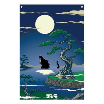 Godzilla Wall Banner 125 x 85 cm, Ophalen of Verzenden, Nieuw