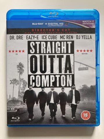 STRAIGHT OUTTA COMPTON (IMPORT WITHOUT DUTCH SUBS) (BLURAY), Verzenden, Gebruikt