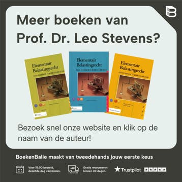 Elementair Belastingrecht Economen Bedri 9789013014327, Verzenden, Gelezen, Prof. Dr. Leo Stevens