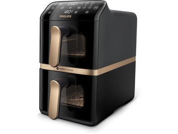 Veiling - Philips Airfryer 4000 NA462/70 dual basket 10L, Witgoed en Apparatuur, Airfryers, Nieuw