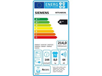 Bosch WT7U4691 - Warmtepompdroger - 8 kg vulgewicht -, Witgoed en Apparatuur, Wasdrogers, Verzenden, Zo goed als nieuw