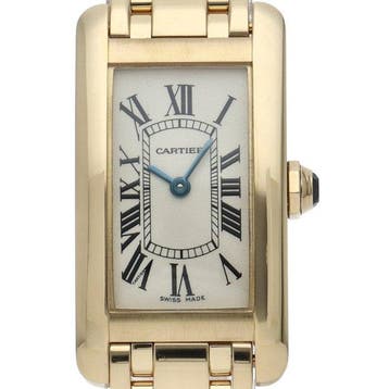 Cartier - Tank AmericanSM watch - W26015K2 - Dames -, Nieuw