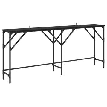 vidaXL Wandtafel Zwart Eiken 180 x 30 x 75 cm Bewerkt hout, Verzenden, Nieuw, 60 cm of meer