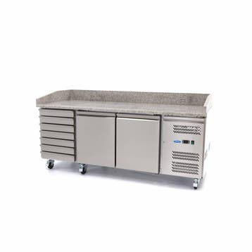 Pizzawerkbank - 202 cm - 2 Deuren - 7 Laden, Verzenden, Nieuw in verpakking, Koelen en Vriezen