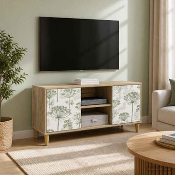 vidaXL Tv-meubel GOTHA 102 x 33 x 50 cm Sonoma Bewerkt hout, Minder dan 50 cm, Verzenden, Nieuw, Minder dan 100 cm