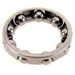 Amigo Kogelring balhoofdset - 12 stuks - staal - chroom -..., Ophalen of Verzenden, Nieuw, Stuur