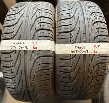 2x225-50-16 firelli zomer 5.5mm €60 per band 225 50 16, Ophalen, Gebruikt, 16 inch, Band(en)