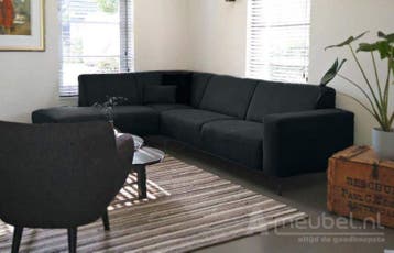 Hoekbank Maarssen - hoekbanken - Antraciet, Nieuw, 150 cm of meer, Stof, 250 tot 300 cm
