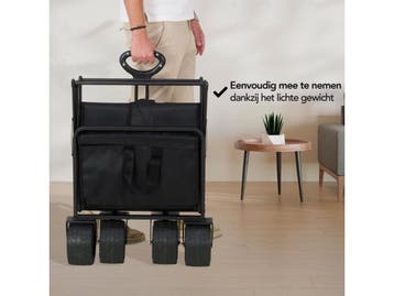 Infinity Goods Bolderkar XL - Opvouwbaar - 180 kg, Verzenden, Nieuw