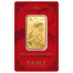 1 oz goudbaar Pamp Suisse - Legends Year of the Horse, Verzenden, Goud