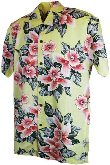 Karmakula, Bali Cream Cotton Hawaiien Shirt, Verzenden, Nieuw
