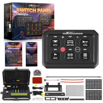 RGB 6-Gang App Panel Control Universal offroad Vehicle Pi..., Verzenden, Nieuw, Universele onderdelen