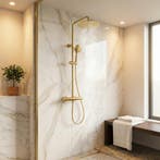 Luxe Douchekolom Goud | Anti-Kalk | Nu!, Doe-het-zelf en Verbouw, Ophalen of Verzenden, Nieuw, Steen, Douche