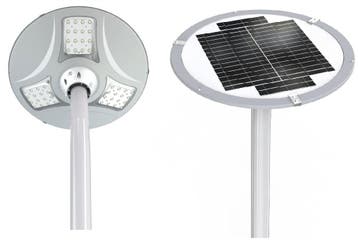ACTIE : HYBRIDE LED solar + 230V lantaarnpaal armatuur +..., Nieuw