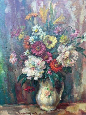 Achiel Lombaert (1911-1977) - Stilleven met bloemen