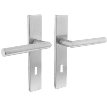 Intersteel deurklink Jura op verdekt schild recht SL72 rvs, Verzenden, Nieuw