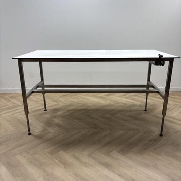 Ergo Swiss  Zit-sta werkbank, 200x100 cm - Gratis Bezorging, Ophalen of Verzenden, Gebruikt
