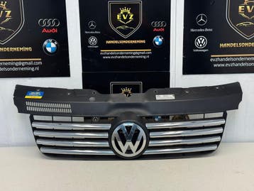 VW Transporter T5 bj.2005 Grille+Embleem art.7H0807101/5, Gebruikt, Voor, Volkswagen, Bumper