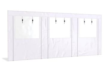 Overkapping zijwand PVC  | 6 meter breed |  250cm hoog | Wit, Doe-het-zelf en Verbouw, Zeil en Folie, Ophalen of Verzenden, Nieuw