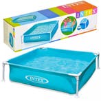 Intex Kinderzwembad met frame – vierkant plonsbad – 342, Ophalen of Verzenden, Nieuw