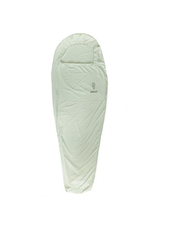 Patizon lakenzak Liner - Licht Groen (Mummy slaapzak), Caravans en Kamperen, Slaapzakken, Nieuw, Verzenden