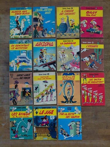 Lucky Luke - 14x B - 14 Album - Herdruk - 1966/1972, Nieuw