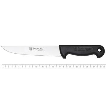 RÖR Solingen 17cm Slagersmes – Ergonomisch en Scherp, Ophalen of Verzenden, Nieuw, Rvs of Chroom