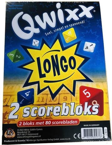 Qwixx Longo Bloks (extra scorebloks) | White Goblin Games -, Verzenden, Nieuw