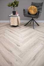 Plak PVC Visgraat licht natuurlijk eiken € 12 / m², Licht eiken visgraat PVC, Overige typen, Nieuw, Ophalen of Verzenden