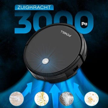 2dekans | Powell Robotstofzuiger - Robotstofzuiger met, Witgoed en Apparatuur, Ophalen of Verzenden, Zo goed als nieuw