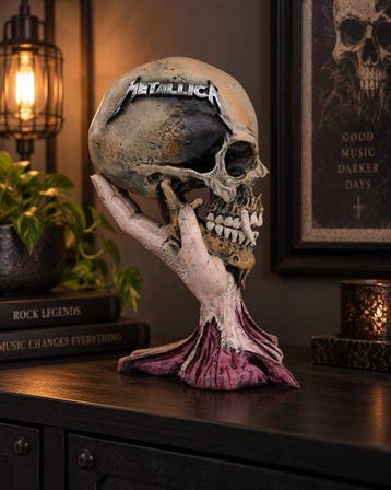 Beeldje - Metallica Official skull - Hars