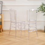 Designstoel napoleon transparant | retourdeal 48% korting, Huis en Inrichting, Stoelen, Kunststof, Twee, Overige kleuren, Nieuw
