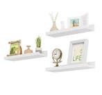 Set van 3 Witte Wandplanken – Zwevend MDF Fotolijst Rail, Verzenden, Nieuw