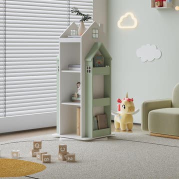 Kinderkast Vipsali 108x40x40 cm mintgroen en wit [en.casa], Verzenden, Nieuw