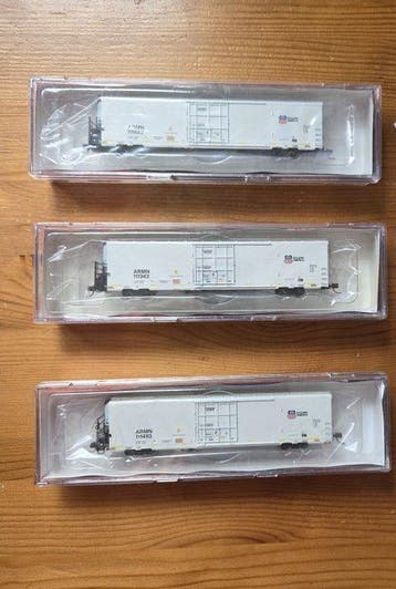 BLMA Models N - 15041/15047/15048 - Modeltrein goederenwagon, Nieuw