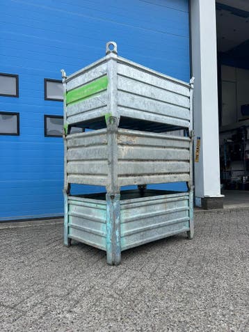 stalen stapelbak, stalen bak, stapelbak, gebruikte bakken,, Ophalen, Gebruikt, 100 cm of meer, 60 cm of meer