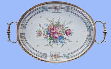 Decoratief dienblad - Limoges-keramiek