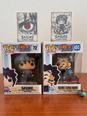 Funko - Funko Pop - Naruto - Sasuke #72 + Sasuke(Cursed