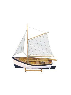 schaalmodel platbodem zeilschip lemsteraak sloep vissersboot, Hobby en Vrije tijd, Modelbouw | Boten en Schepen, Nieuw, 1:32 tot 1:50