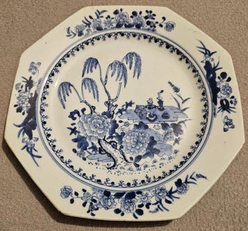 Bord - Porselein - Chinees bord 18 eeuw, Antiek en Kunst