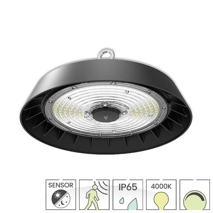High Bay UFO LED Premium | Met daglicht- en bewegingssensor, Zakelijke goederen, Kantoor en Winkelinrichting | Magazijn, Stelling en Opslag