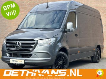 Zakelijke Lease |  Mercedes-Benz Sprinter 315CDI 150PK L2H2, Stof, Gebruikt, Zwart, Mercedes-Benz